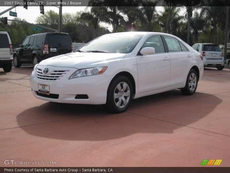 Super White / Bisque 2007 Toyota Camry CE