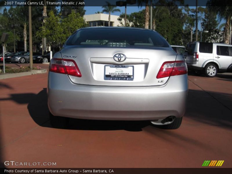 Titanium Metallic / Ash 2007 Toyota Camry LE