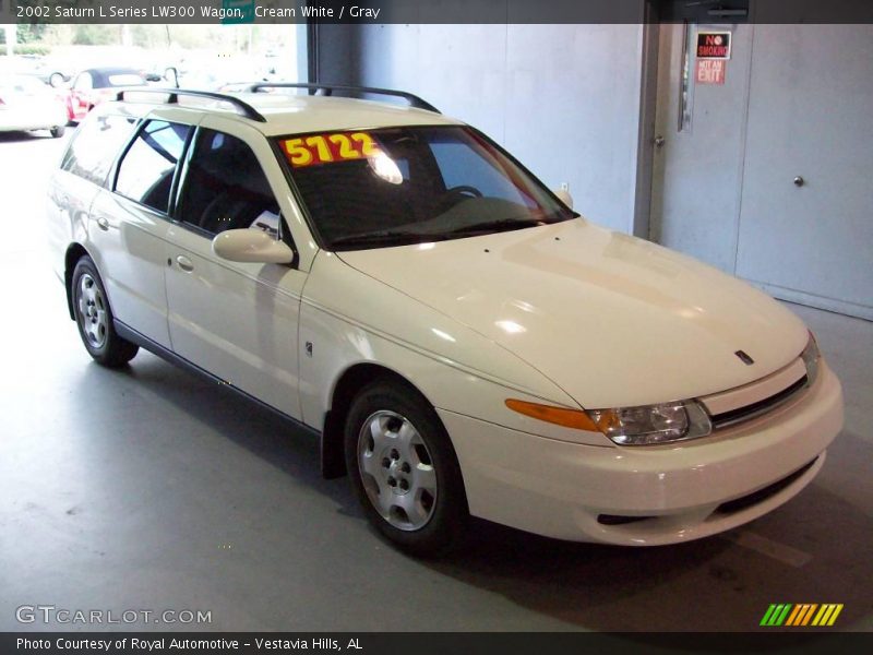 Cream White / Gray 2002 Saturn L Series LW300 Wagon