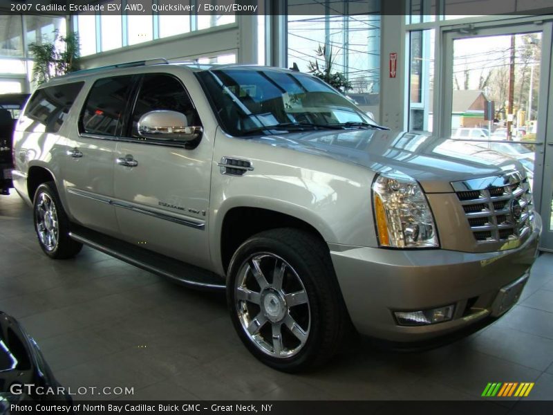 Quicksilver / Ebony/Ebony 2007 Cadillac Escalade ESV AWD