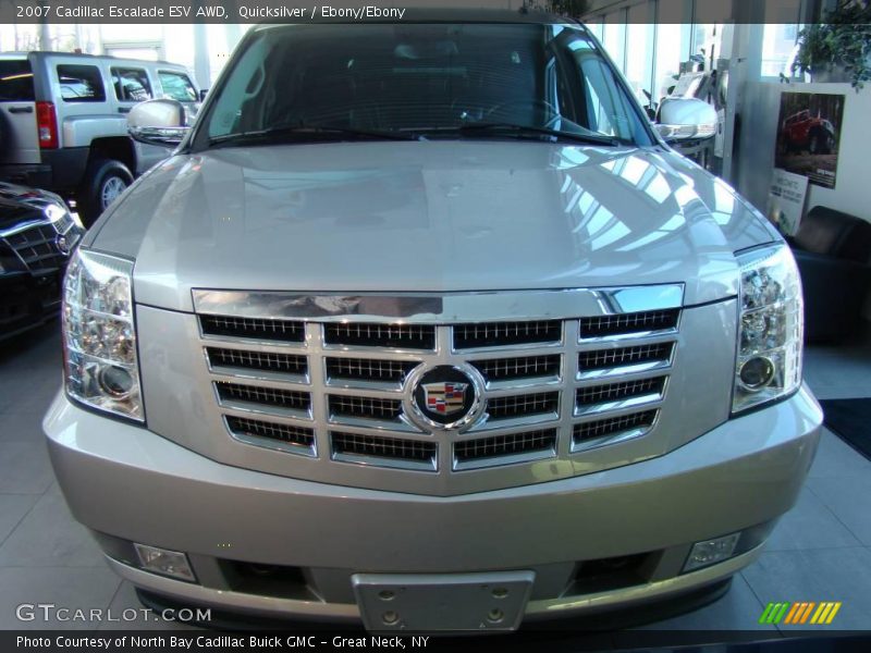 Quicksilver / Ebony/Ebony 2007 Cadillac Escalade ESV AWD