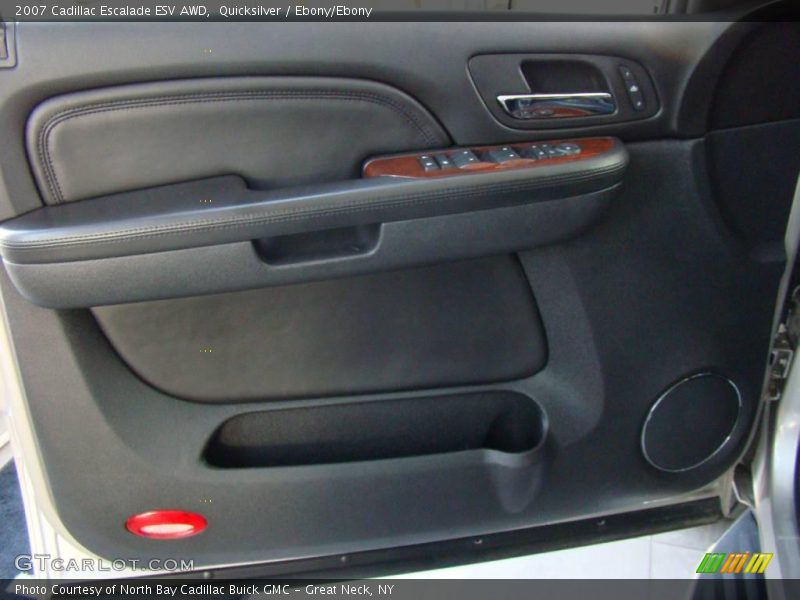 Quicksilver / Ebony/Ebony 2007 Cadillac Escalade ESV AWD