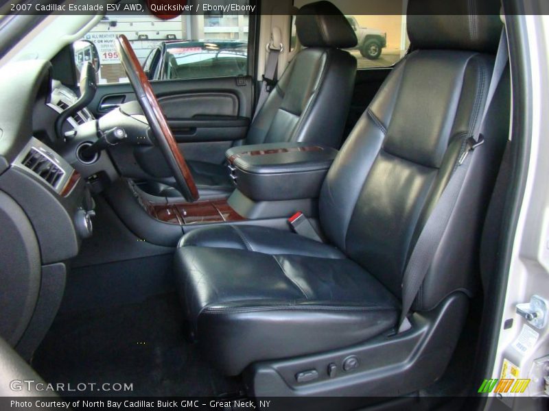 Quicksilver / Ebony/Ebony 2007 Cadillac Escalade ESV AWD