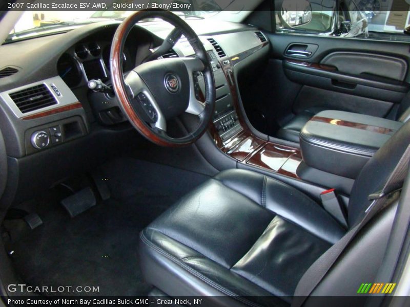 Quicksilver / Ebony/Ebony 2007 Cadillac Escalade ESV AWD
