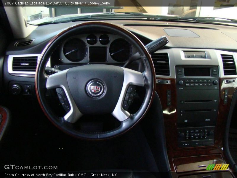 Quicksilver / Ebony/Ebony 2007 Cadillac Escalade ESV AWD