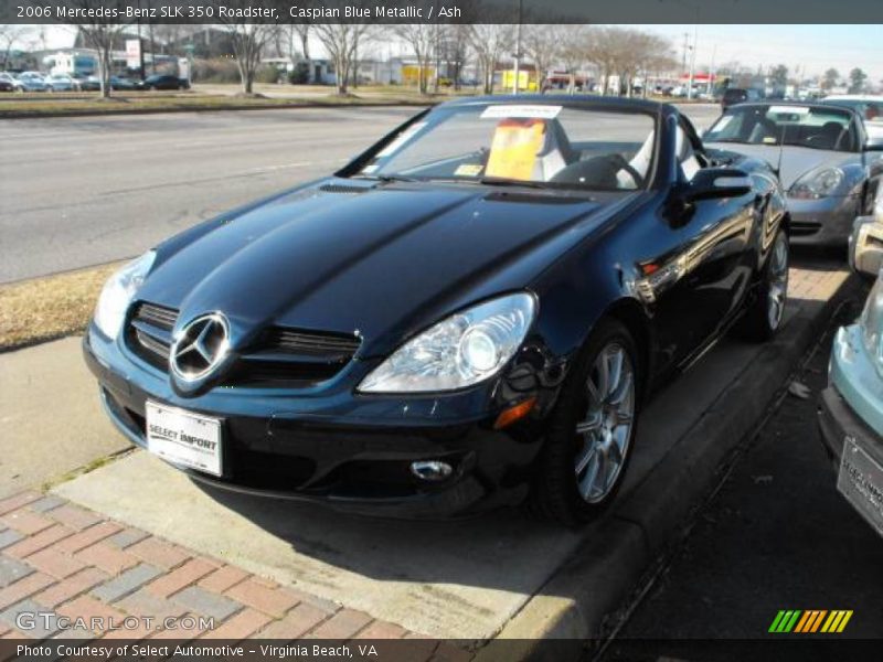 Caspian Blue Metallic / Ash 2006 Mercedes-Benz SLK 350 Roadster