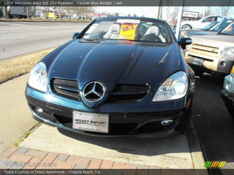 Caspian Blue Metallic / Ash 2006 Mercedes-Benz SLK 350 Roadster
