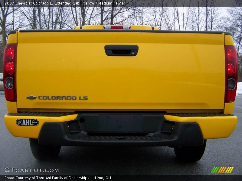 Yellow / Medium Pewter 2007 Chevrolet Colorado LS Extended Cab