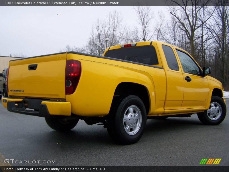 Yellow / Medium Pewter 2007 Chevrolet Colorado LS Extended Cab