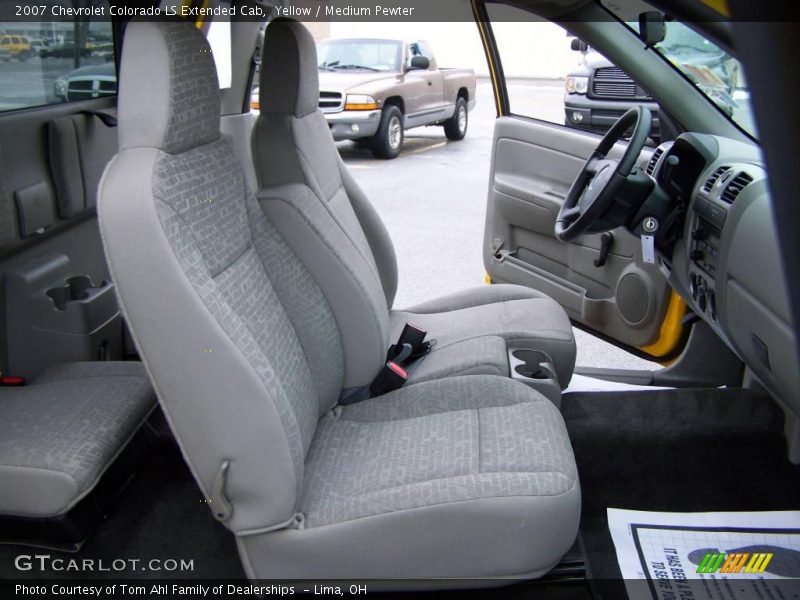 Yellow / Medium Pewter 2007 Chevrolet Colorado LS Extended Cab