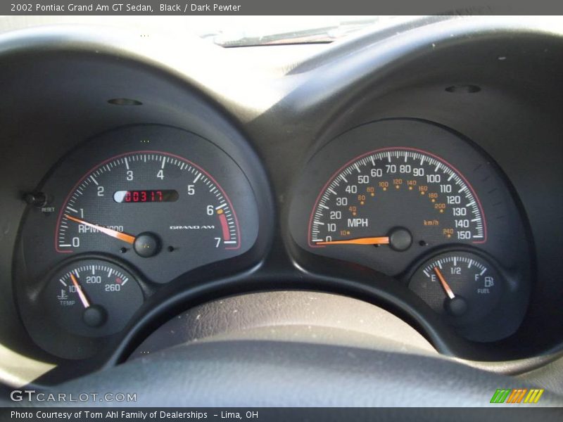 Black / Dark Pewter 2002 Pontiac Grand Am GT Sedan