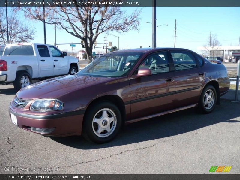 Medium Auburn Nightmist Metallic / Medium Gray 2000 Chevrolet Impala LS