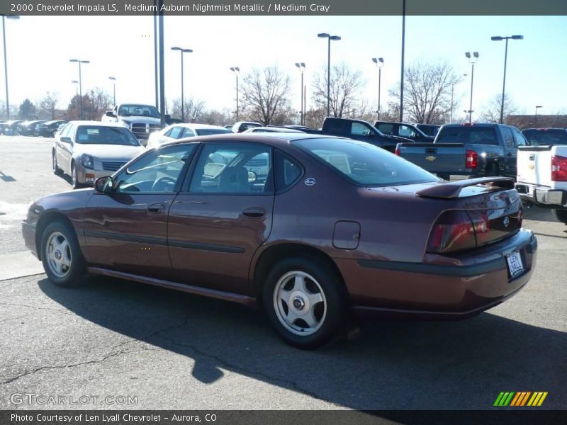 Medium Auburn Nightmist Metallic / Medium Gray 2000 Chevrolet Impala LS
