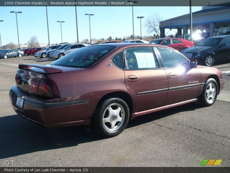Medium Auburn Nightmist Metallic / Medium Gray 2000 Chevrolet Impala LS