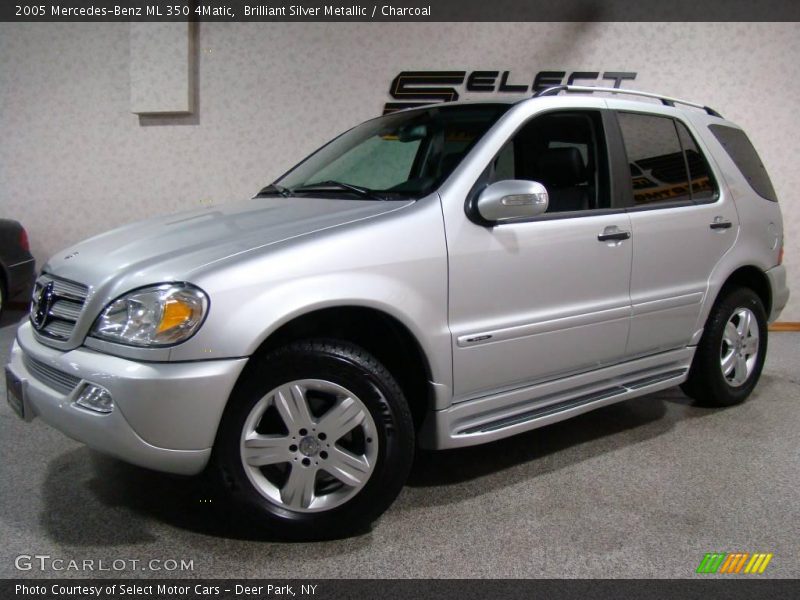 Brilliant Silver Metallic / Charcoal 2005 Mercedes-Benz ML 350 4Matic