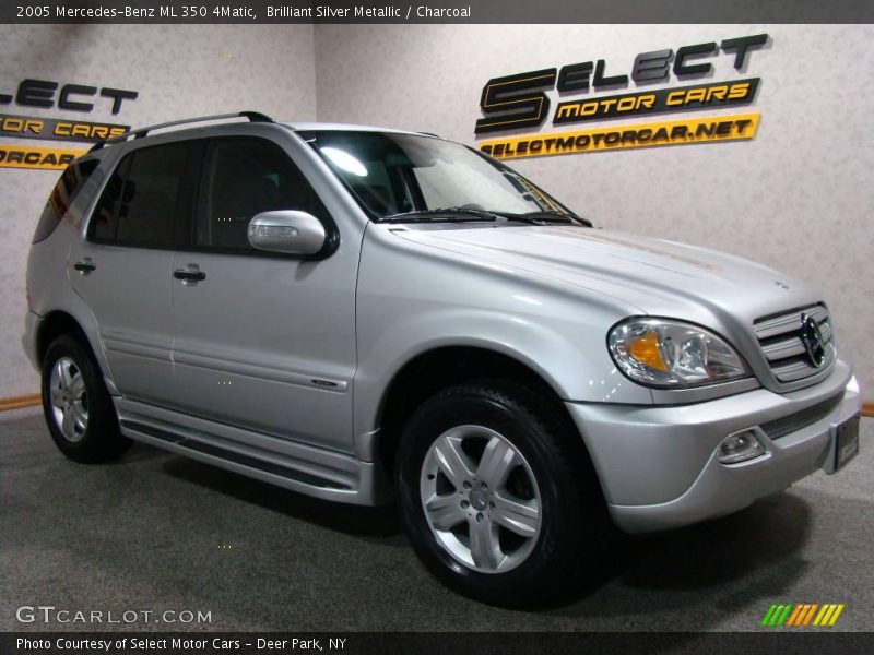 Brilliant Silver Metallic / Charcoal 2005 Mercedes-Benz ML 350 4Matic