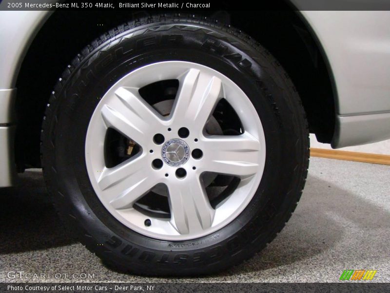 Brilliant Silver Metallic / Charcoal 2005 Mercedes-Benz ML 350 4Matic