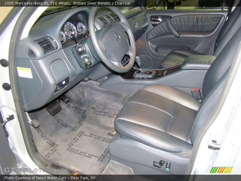 Brilliant Silver Metallic / Charcoal 2005 Mercedes-Benz ML 350 4Matic