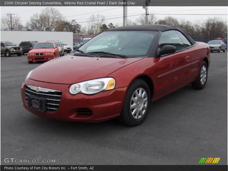 Inferno Red Crystal Pearl / Dark Slate Gray 2006 Chrysler Sebring Convertible