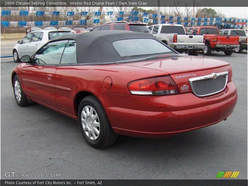 Inferno Red Crystal Pearl / Dark Slate Gray 2006 Chrysler Sebring Convertible