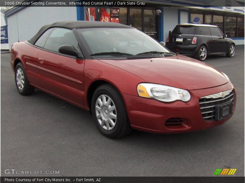 Inferno Red Crystal Pearl / Dark Slate Gray 2006 Chrysler Sebring Convertible