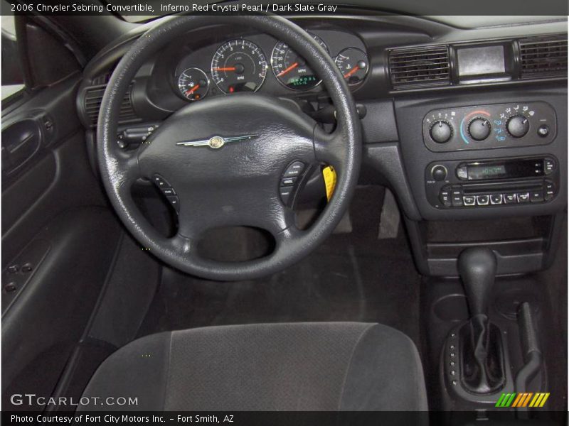 Inferno Red Crystal Pearl / Dark Slate Gray 2006 Chrysler Sebring Convertible