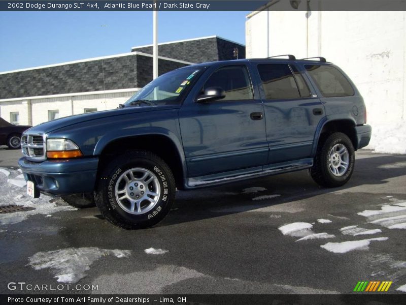 Atlantic Blue Pearl / Dark Slate Gray 2002 Dodge Durango SLT 4x4