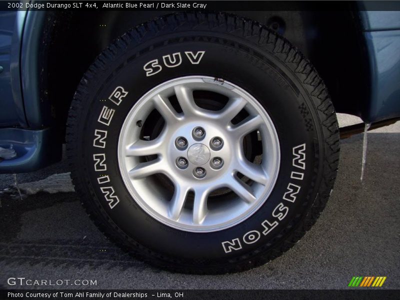 Atlantic Blue Pearl / Dark Slate Gray 2002 Dodge Durango SLT 4x4
