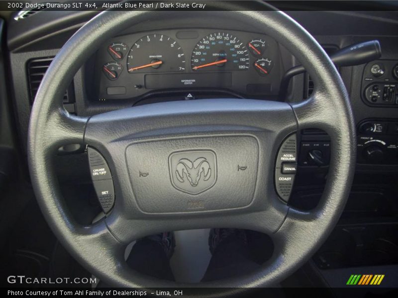 Atlantic Blue Pearl / Dark Slate Gray 2002 Dodge Durango SLT 4x4