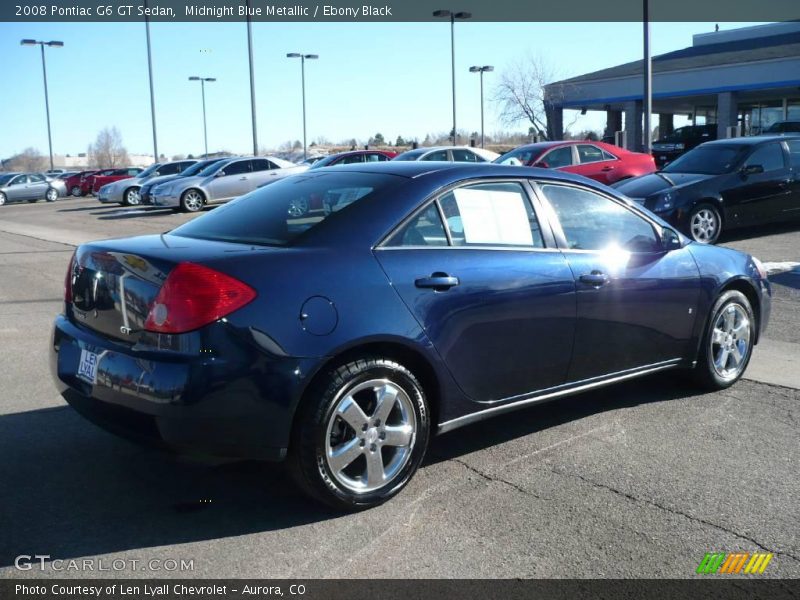 Midnight Blue Metallic / Ebony Black 2008 Pontiac G6 GT Sedan