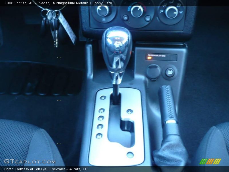 Midnight Blue Metallic / Ebony Black 2008 Pontiac G6 GT Sedan