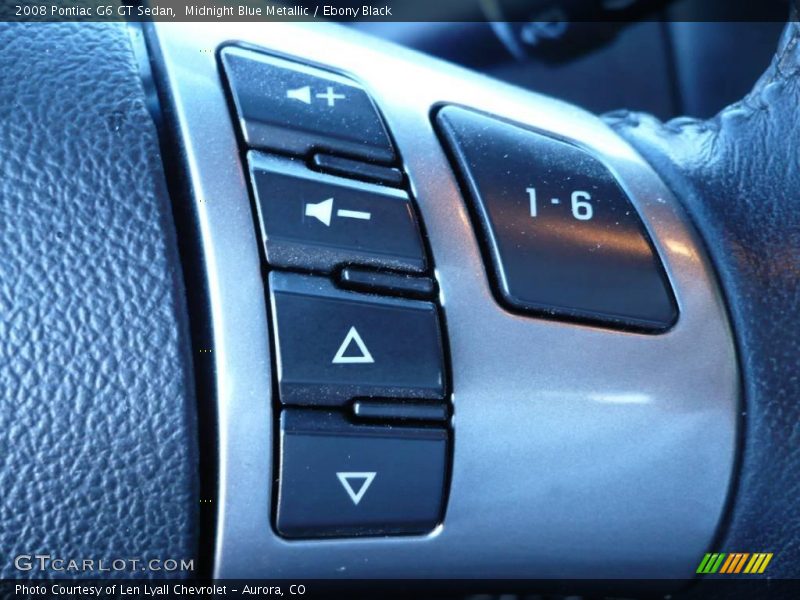 Midnight Blue Metallic / Ebony Black 2008 Pontiac G6 GT Sedan