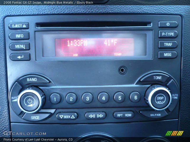 Midnight Blue Metallic / Ebony Black 2008 Pontiac G6 GT Sedan