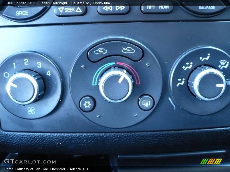 Midnight Blue Metallic / Ebony Black 2008 Pontiac G6 GT Sedan