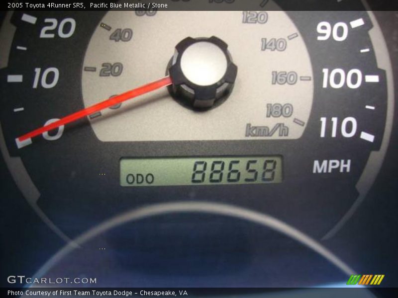 Pacific Blue Metallic / Stone 2005 Toyota 4Runner SR5