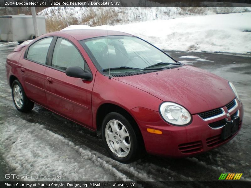 Blaze Red Pearlcoat / Dark Slate Gray 2004 Dodge Neon SXT