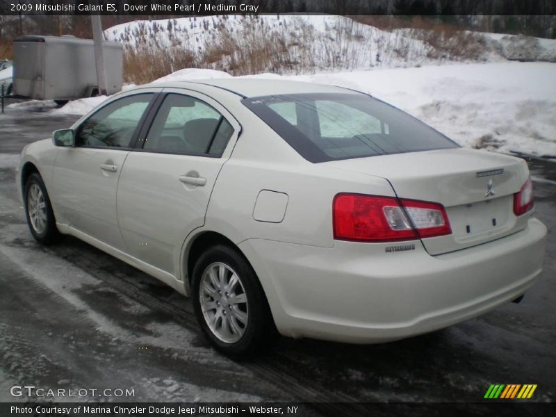 Dover White Pearl / Medium Gray 2009 Mitsubishi Galant ES