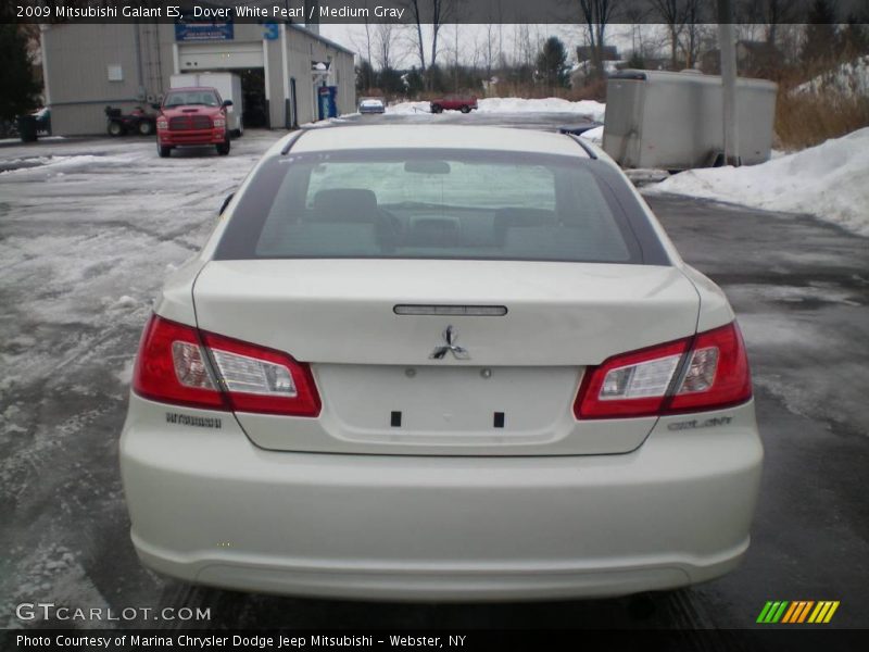 Dover White Pearl / Medium Gray 2009 Mitsubishi Galant ES