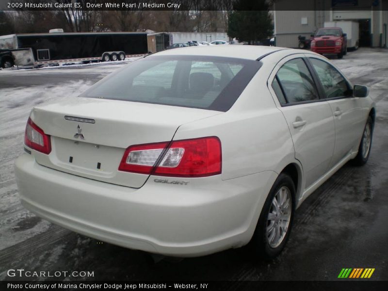 Dover White Pearl / Medium Gray 2009 Mitsubishi Galant ES