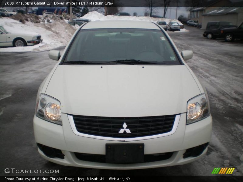 Dover White Pearl / Medium Gray 2009 Mitsubishi Galant ES