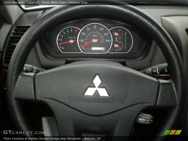 Dover White Pearl / Medium Gray 2009 Mitsubishi Galant ES