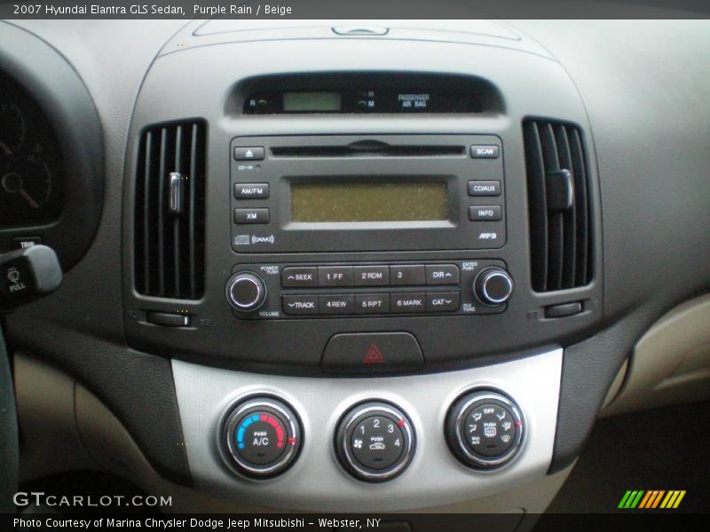 Purple Rain / Beige 2007 Hyundai Elantra GLS Sedan