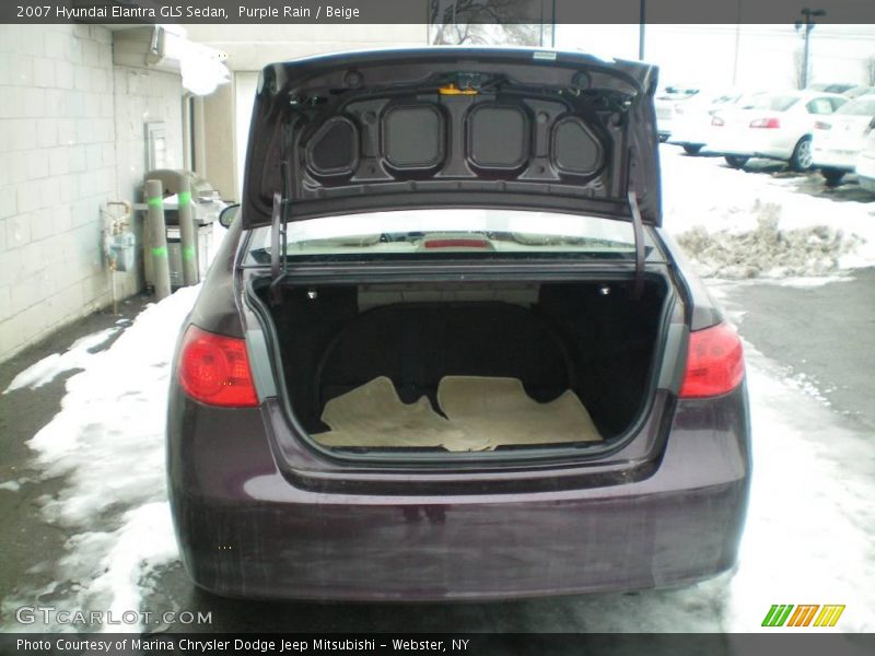 Purple Rain / Beige 2007 Hyundai Elantra GLS Sedan