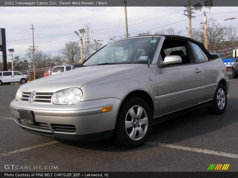 Desert Wind Metallic / Black 2001 Volkswagen Cabrio GLX