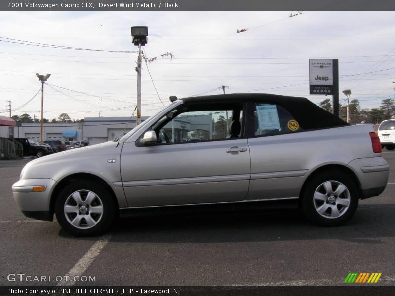 Desert Wind Metallic / Black 2001 Volkswagen Cabrio GLX