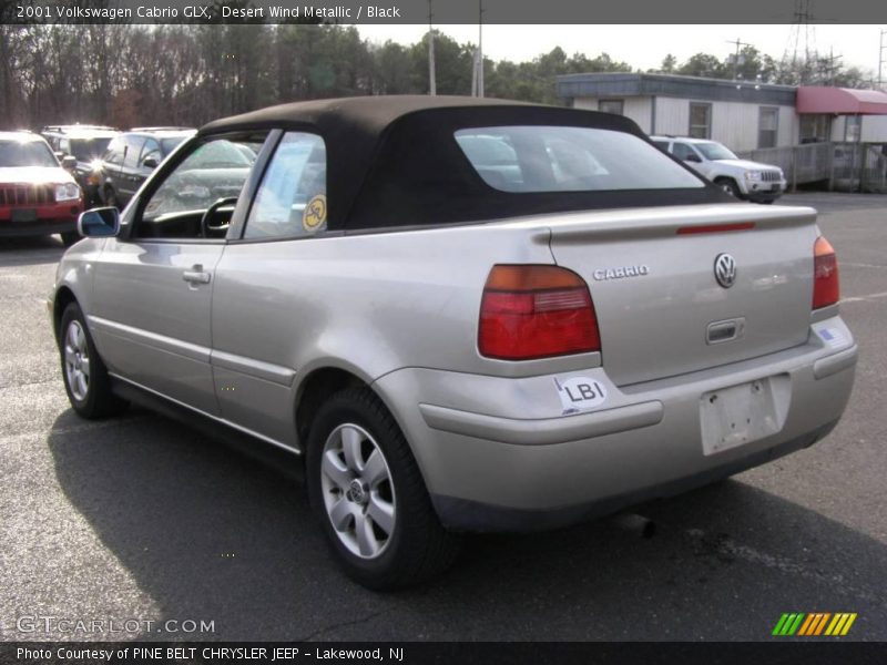 Desert Wind Metallic / Black 2001 Volkswagen Cabrio GLX