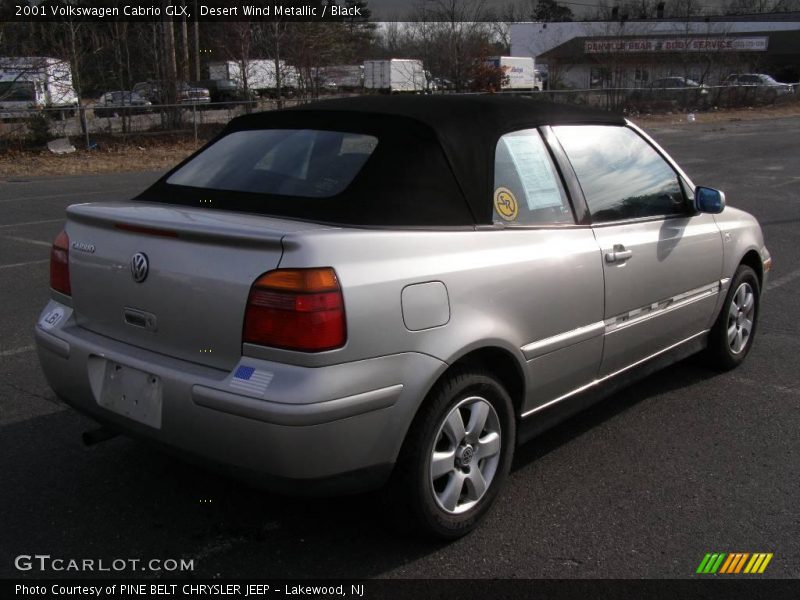 Desert Wind Metallic / Black 2001 Volkswagen Cabrio GLX