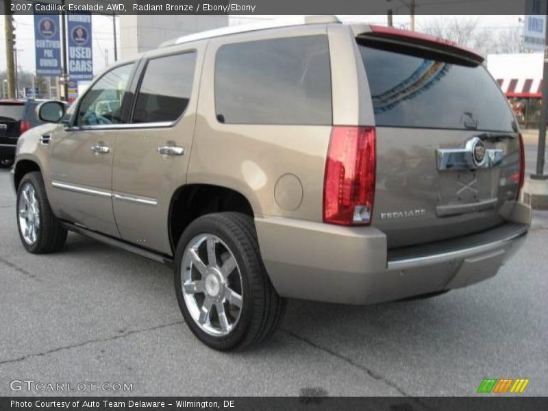Radiant Bronze / Ebony/Ebony 2007 Cadillac Escalade AWD