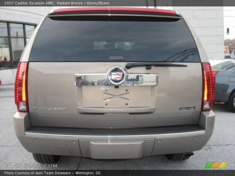 Radiant Bronze / Ebony/Ebony 2007 Cadillac Escalade AWD