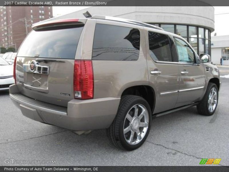 Radiant Bronze / Ebony/Ebony 2007 Cadillac Escalade AWD